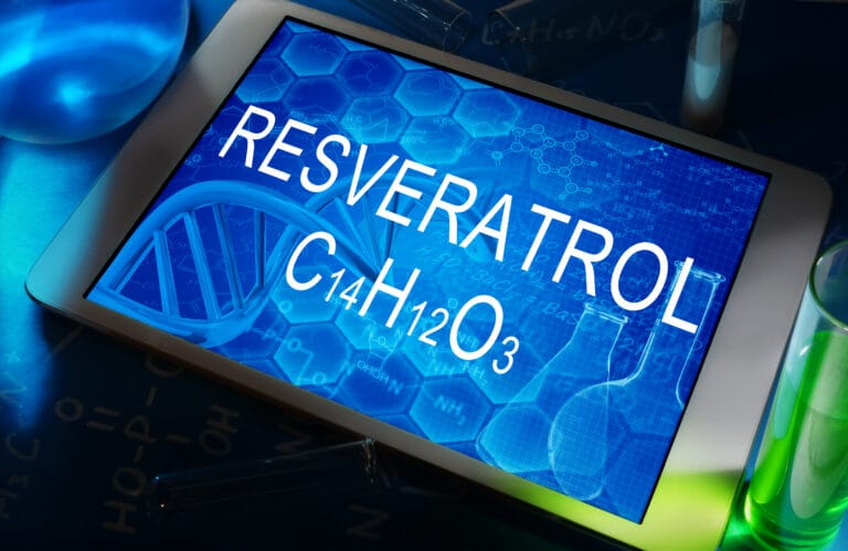The,Chemical,Formula,Of,Resveratrol,On,A,Tablet,With,Test