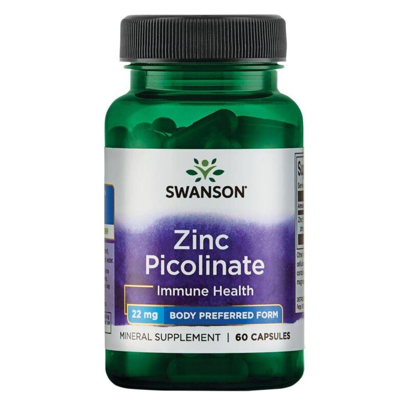 Zinc Picolinate 22MG 60 kaps SWANSON
