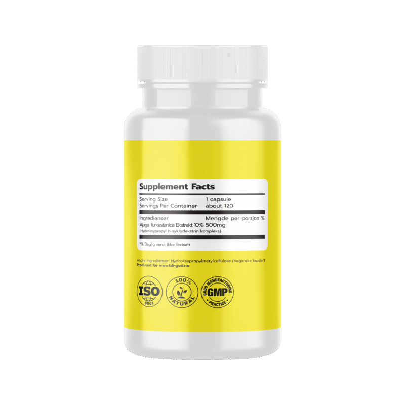 Turkesterone, 120 kaps 500 mg - Bilde 2