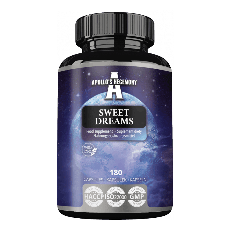 Sweet Dreams – søvnkapsler med melatonin, urter og aminosyrer (180 kapsler)
