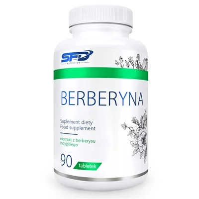 Produktbilde av SFD Berberyna 500 mg – 90 tabletter – plantebasert ekstrakt av Berberis aristata