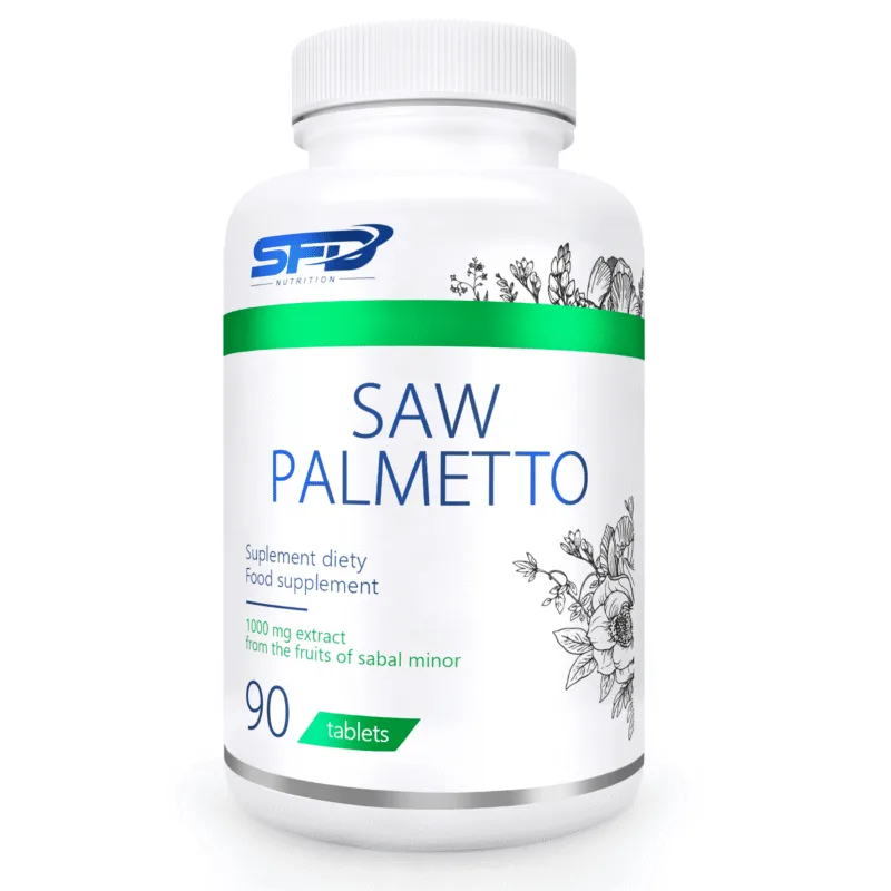 Boks med 90 tabletter av SFD Saw Palmetto 1000 mg