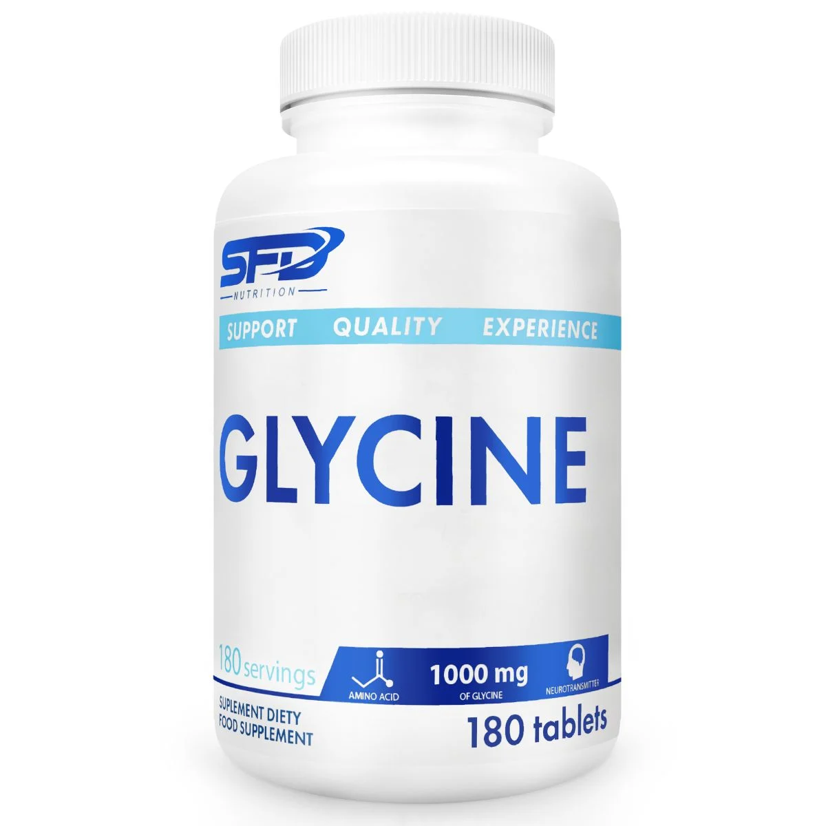 Glycine 500 mg – 120 tabletter – L-glysin i tablettform
