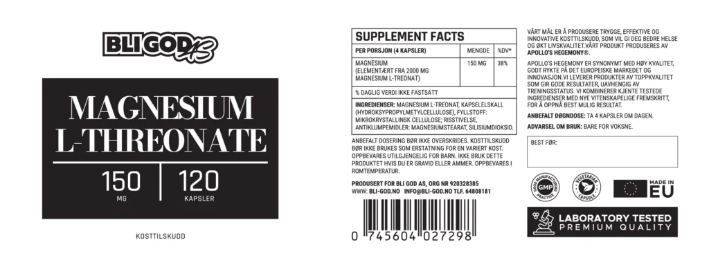 MAGNESIUM L THREONATE 120KAPS 250CC 194x70mm