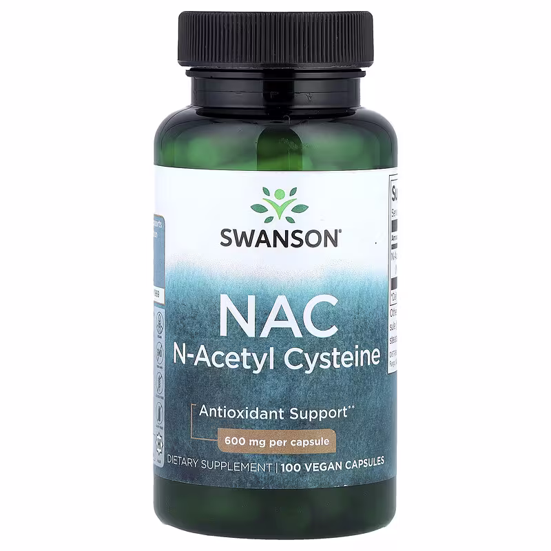 NAC 600 mg veganske kapsler fra Swanson