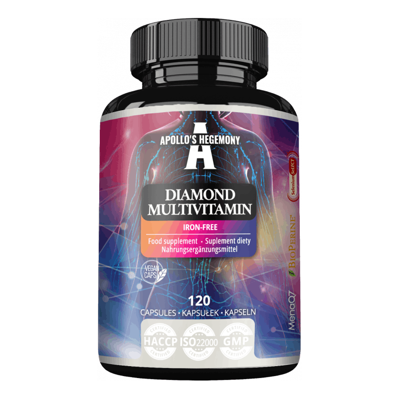 Premium multivitamin uten jern fra Apollo’s Hegemony – 120 kapsler
