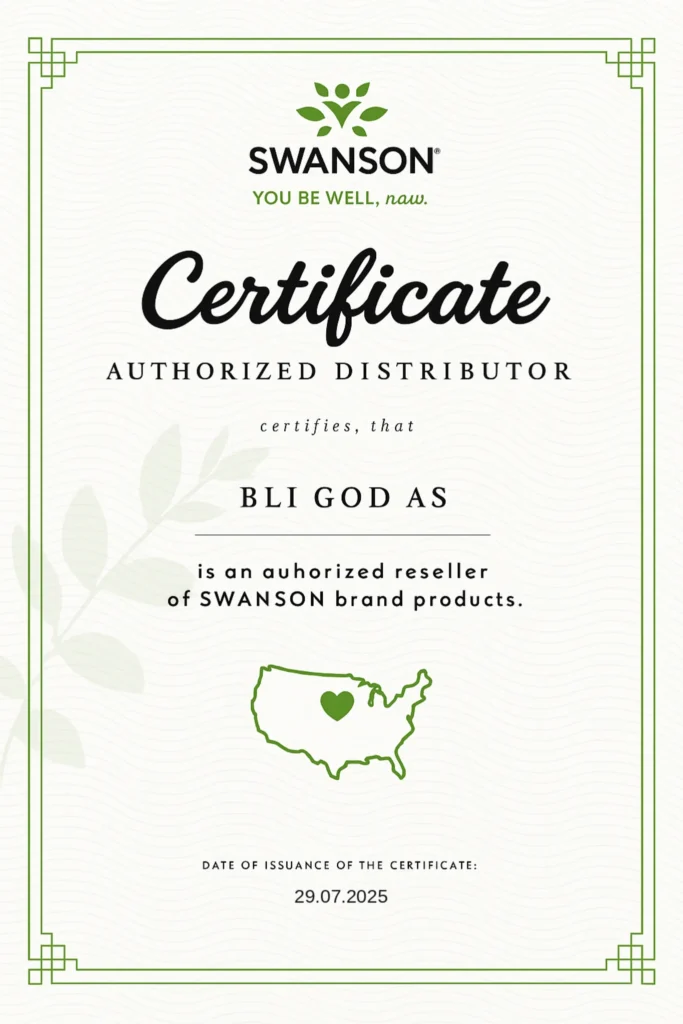 Bli God AS certificate