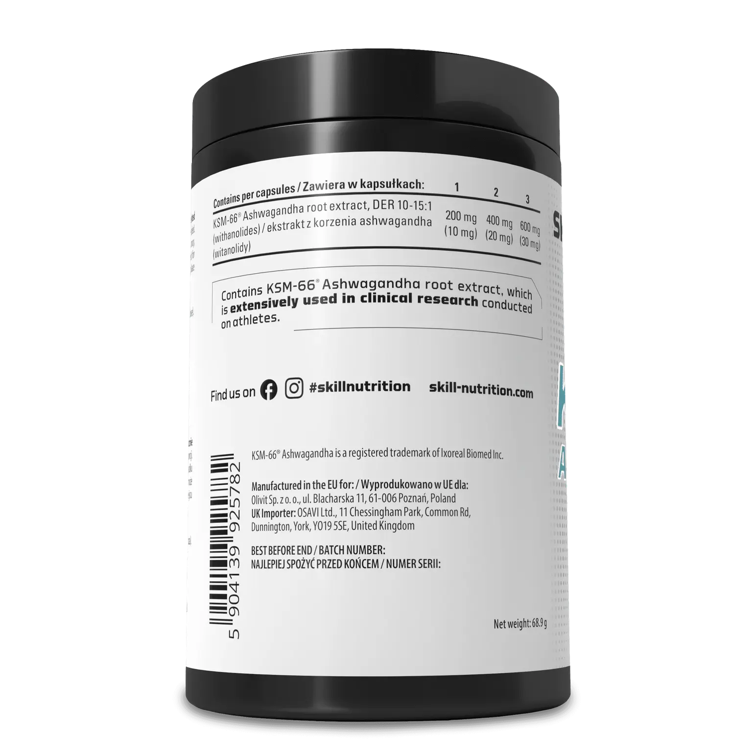 SPC 026 Ashwa Sport KSM 66 600 mg 180 caps L 07fd9bdb5c