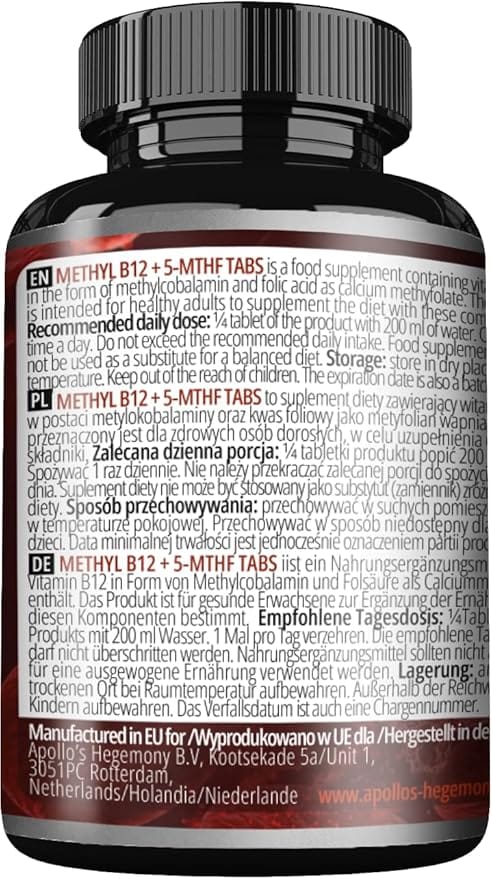 Aktivt B12 og folat tilskudd dosering for optimal metylering