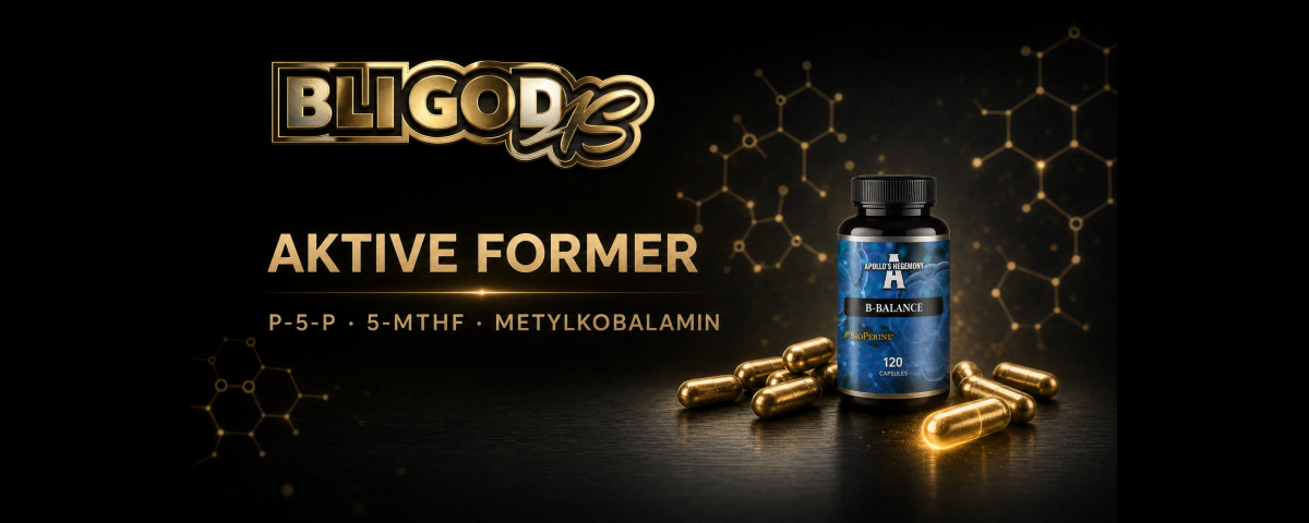 Vitamin B-kompleks med aktive former – P-5-P, 5-MTHF, metylkobalamin – Bli God