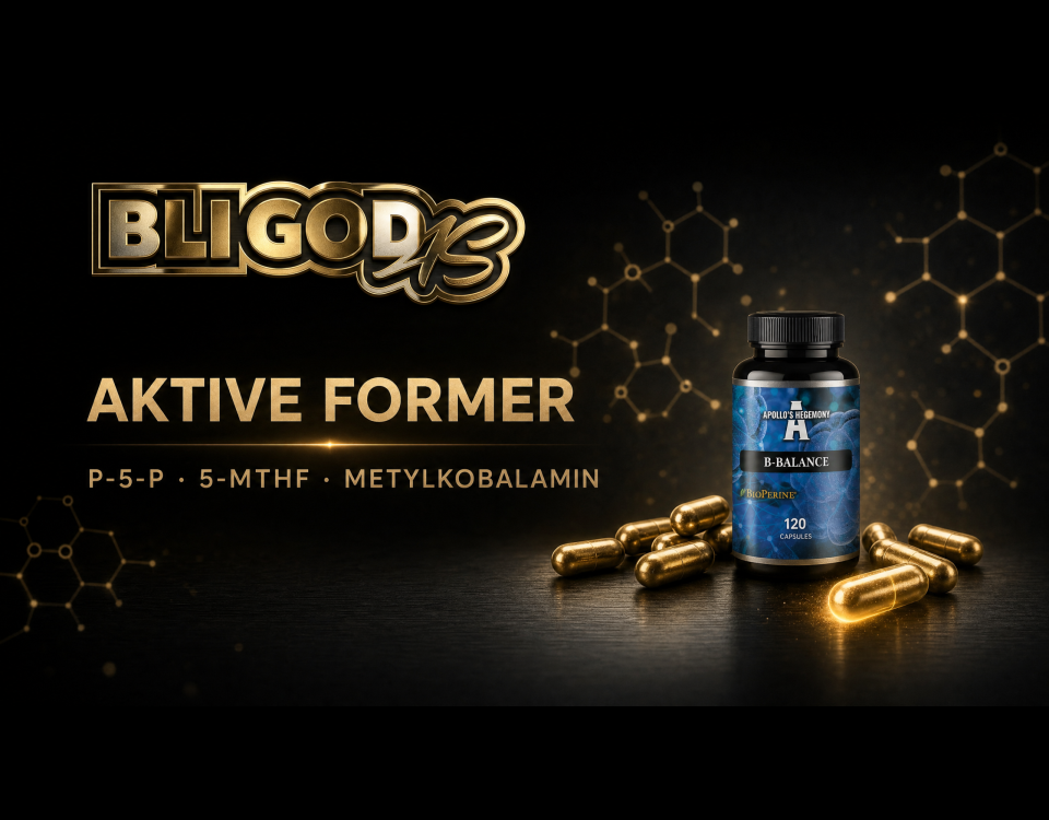 Vitamin B-kompleks med aktive former – P-5-P, 5-MTHF, metylkobalamin – Bli God