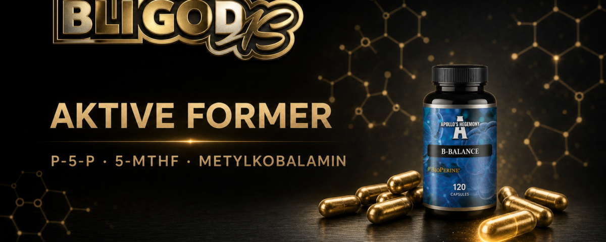 Vitamin B-kompleks med aktive former P-5-P 5-MTHF og metylkobalamin