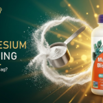 Magnesium dosering – hvor mye per dag; magnesiumpulver med måleskje
