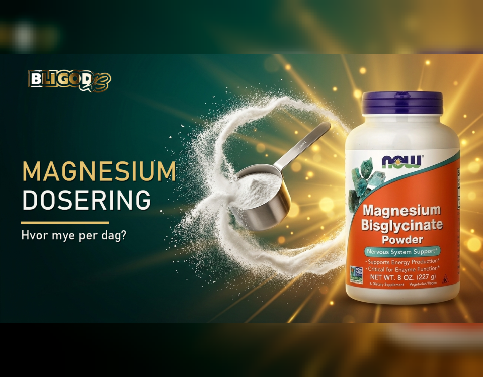 Magnesium dosering – hvor mye per dag; magnesiumpulver med måleskje