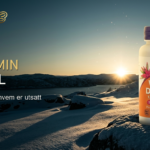 D-vitaminmangel banner — lav vintersol over norsk fjord
