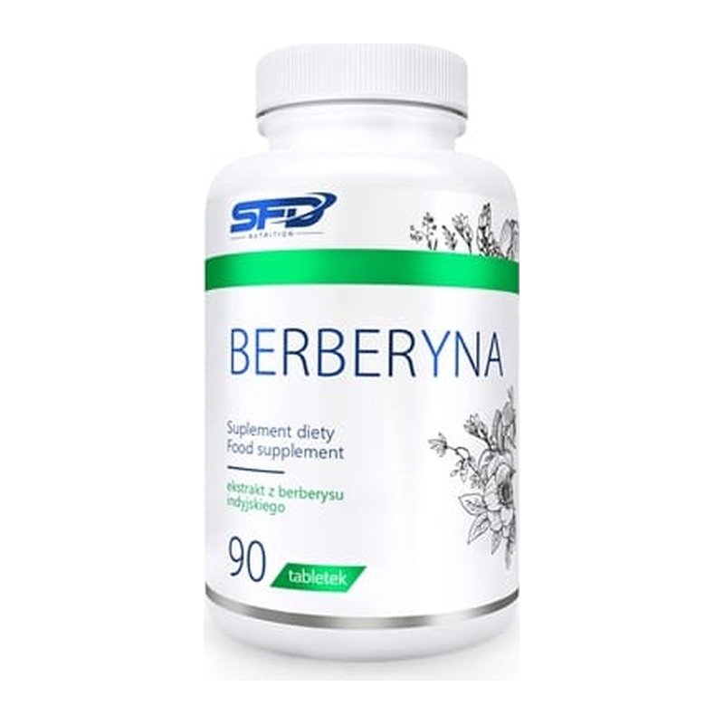 Produktbilde av SFD Berberyna 500 mg – 90 tabletter – plantebasert ekstrakt av Berberis aristata