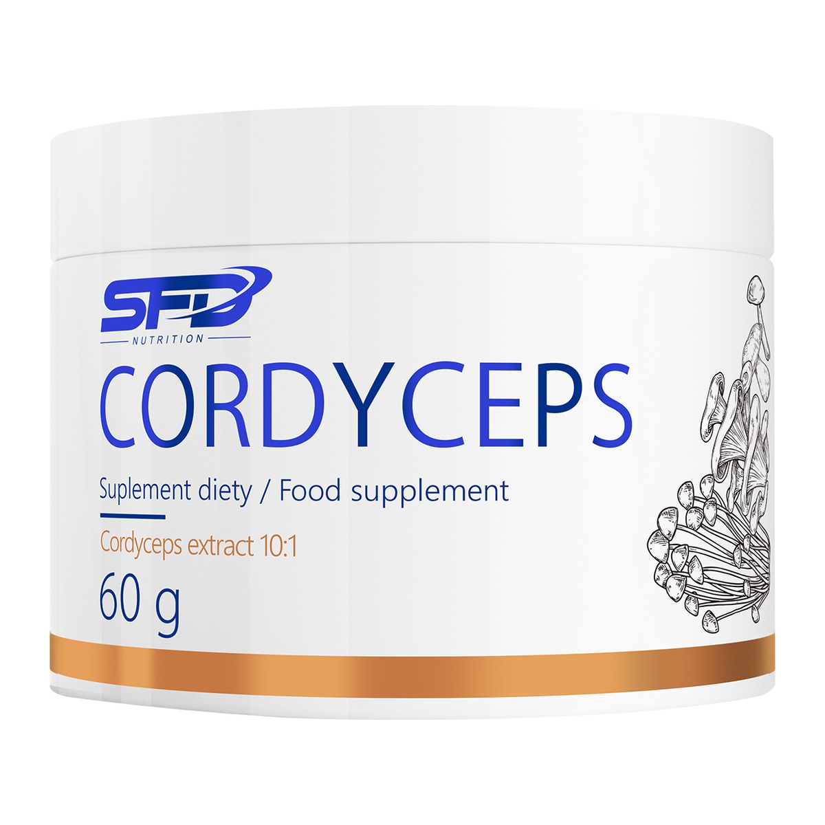 cordyceps sinensis pulver 10:1 ekstrakt mitokondrier