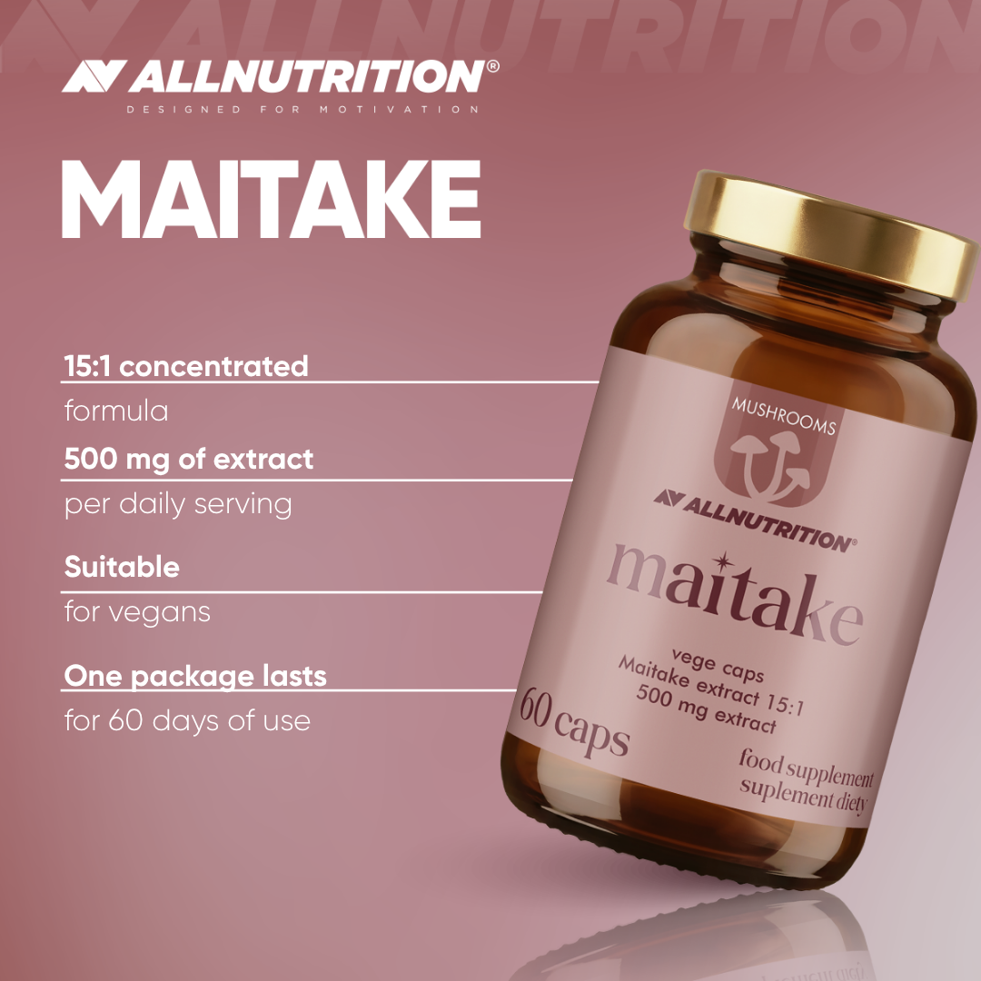 Maitake ekstrakt 15:1 500 mg – 60 kapsler