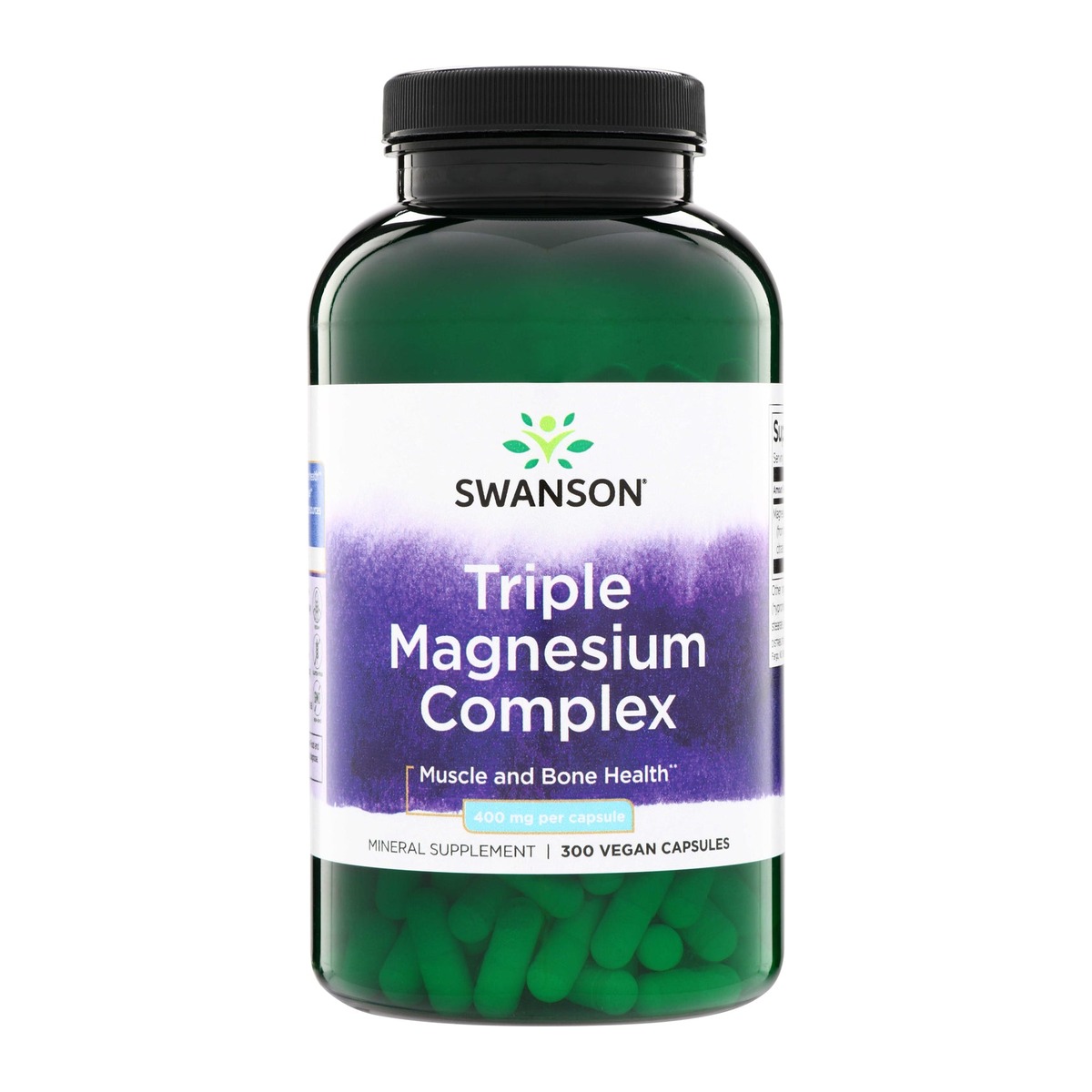 swanson triple magnesium 400 mg kapsler