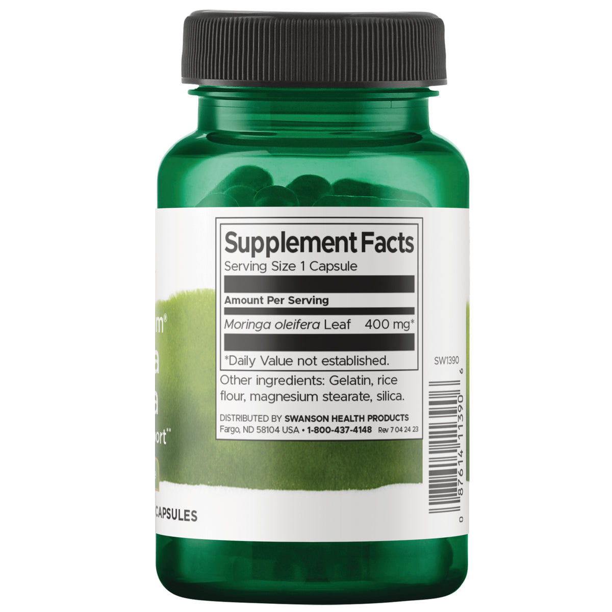 Moringa oleifera blad 400 mg – 60 kapsler